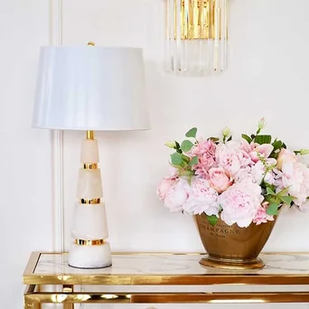 Lampa stołowa glamour