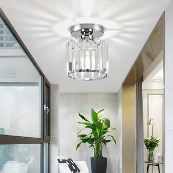 Lampa Sufitowa Glamour Stars S Srebrna – pojedynczy punkt świetlny do salonu