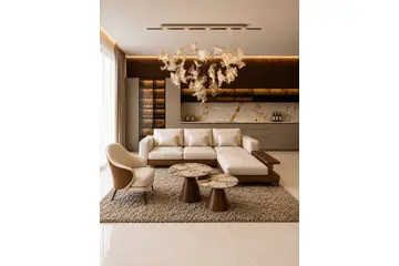 Nowoczesna Sofa narożna, ekskluzywny narożnik tapicerowany do salonu NAPOLEONE