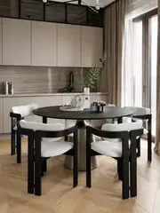 Nowoczesne krzesło designerskie drewniane tapicerowane FOREST