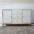 Lorenzo white and gold Glamour lacquered wooden chest of drawers 