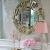 Goldener Glamour-Wandspiegel ELISE OUTLET 