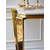 Gold glamor console with marble top RALPH 