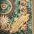 Versace V Jungle Animalier glamor wallpaper, leaf theme, exotic, gold - green, palm leaves 