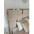 Upholstered glamor bed, modern, with a gold slat, beige 180x200cm EMPORIO 