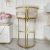 Glamor bar stool, gold, modern upholstered for dining room, bar, MARCO island 