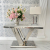 Modern, glamorous silver console, white marble top, for the LV COLLECTION hall [CLONE] 