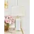 Glamorous table lamp, classic, modern, hamptons, rectangular with white shade gold VERONICA OUTLET 