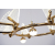 Crystal chandelier MOTYL glamour, gold, designer, exclusive in a modern style, round pendant lamp 