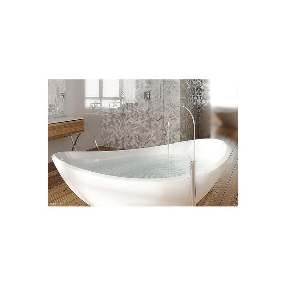 Glass mosaic Damano Binoro white and silver Silver