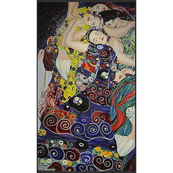 Obraz z mozaiki szklanej Pocałunek (obraz Gustava Klimta)