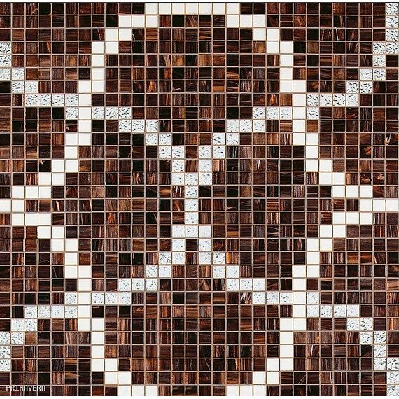 Mozaika szklana obraz z mozaiki Linossa brąz