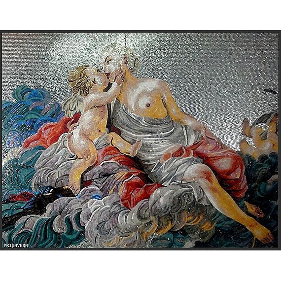 Obraz z mozaiki szklanej Pocałunek (obraz Gustava Klimta)