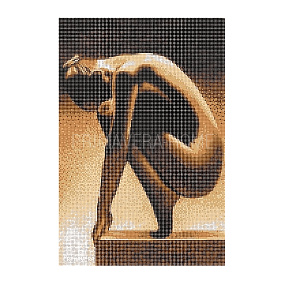 Glass mosaic Lady nacked
