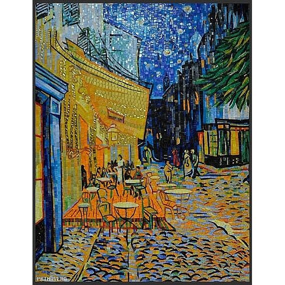 Mozaika szklana Van Gogh Taras kawiarni w nocy