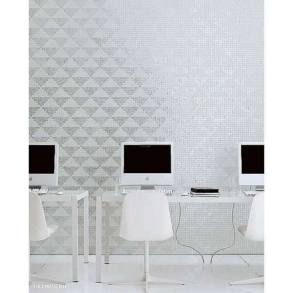 Glass mosaic Giza Bianco 