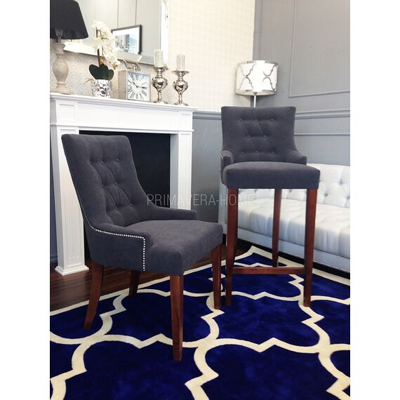 Stool glamour upholstered quilted bar modern dining room TIFFANY