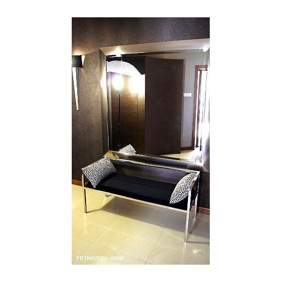 Seat GLAMOUR silver stainless steel