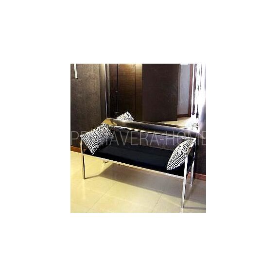 Seat GLAMOUR silver stainless steel