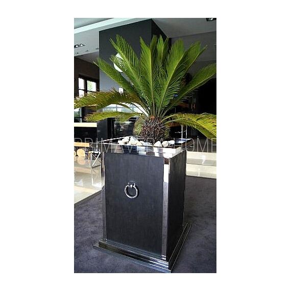 DAISY flowerpot made of stainless steel