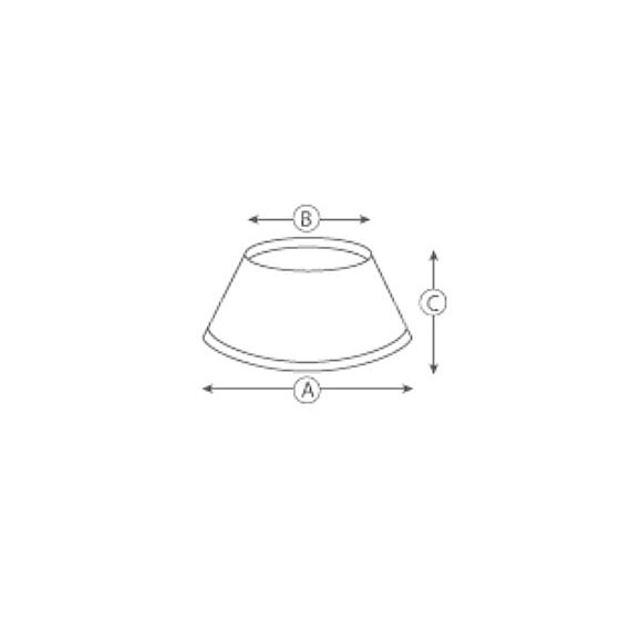 Round lampshade in graphite glamour style