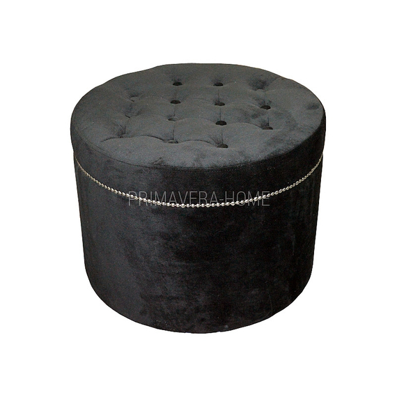 Upholstered quilted white eco leather CHARLOTTE