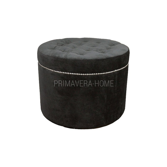 Upholstered quilted white eco leather CHARLOTTE