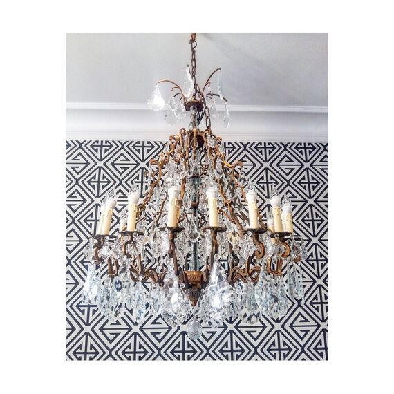 Tapeta geometryczna w stylu nowojorskim angielskim amerykańskim