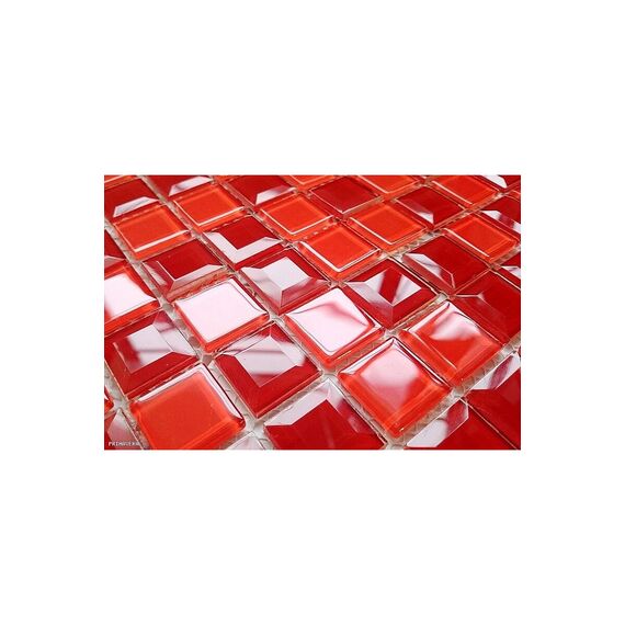 Mozaika Szklana Diamentowa Czerwona Kristina