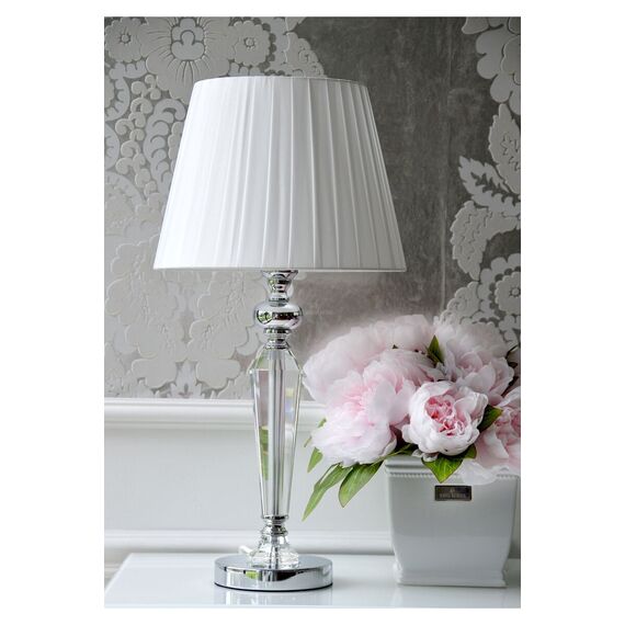 Lampshade TRINITY white, pleated, 30 cm