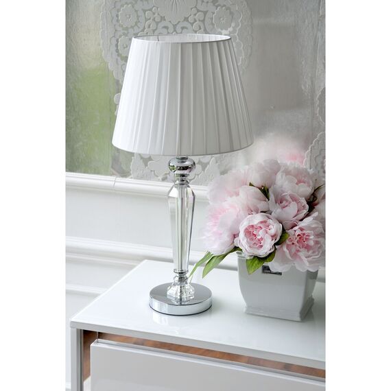 Lampshade TRINITY white, pleated, 30 cm