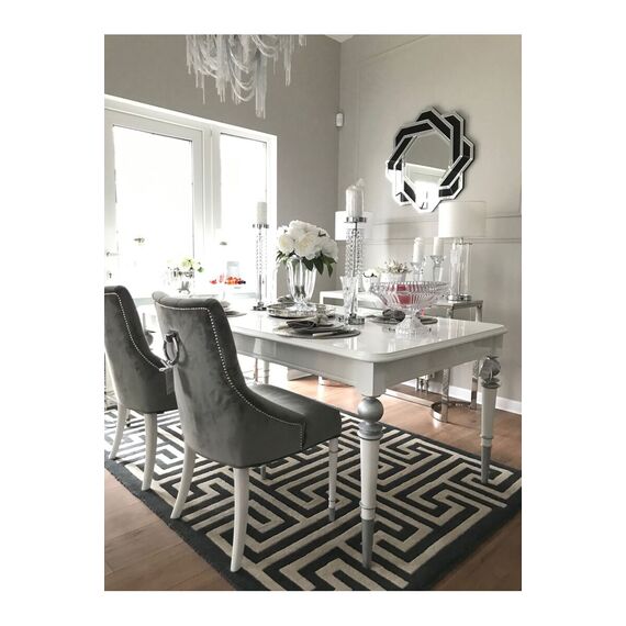 Glamour chair PRINCE with knocker for dining room New York modern 