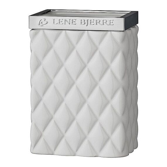 Pojemnik na szczoteczki biały Portia tumbler Lene Bjerre