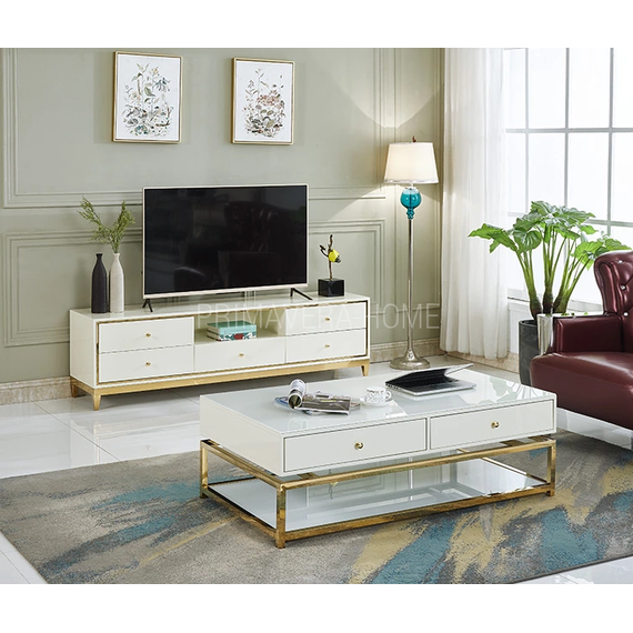 Glamour high gloss white gold Lorenzo L Gold