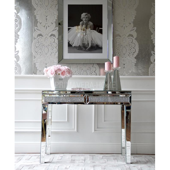 Mirror console glamour New York stainless steel PAOLA M OUTLET