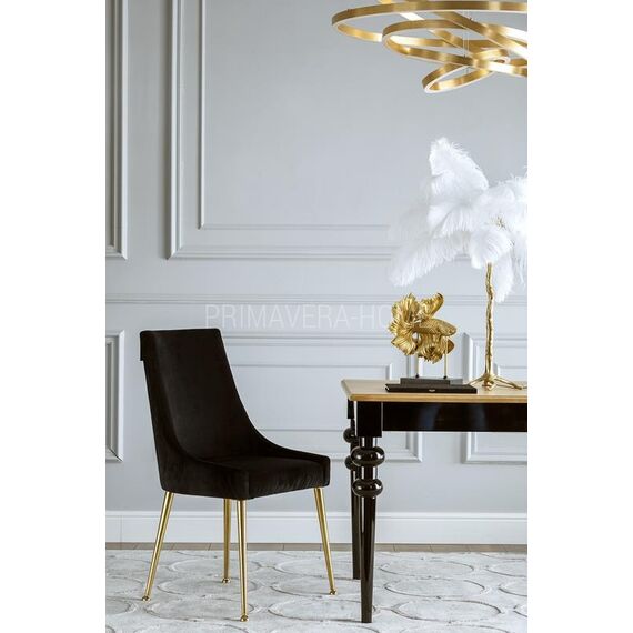 Glamour chair, golden legs MODERN