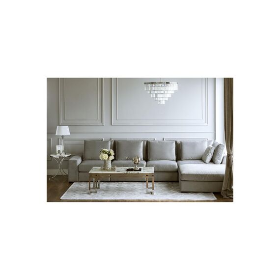 Glamorous, modern, modular, corner sofa for the living room, Italian style FIGARO