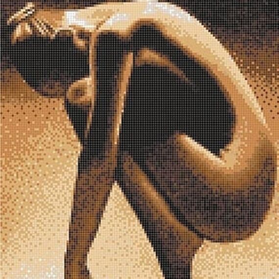Glass mosaic Lady nacked
