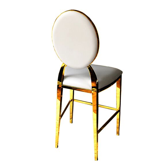 Modern, white, New York, glamor, gold medallion