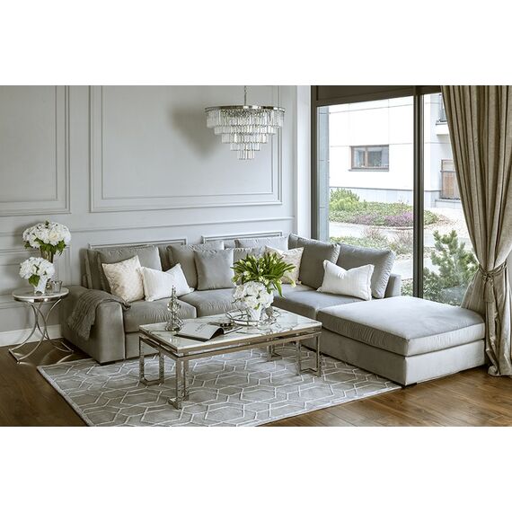 Glamorous, modern, modular, corner sofa for the living room, Italian style FIGARO