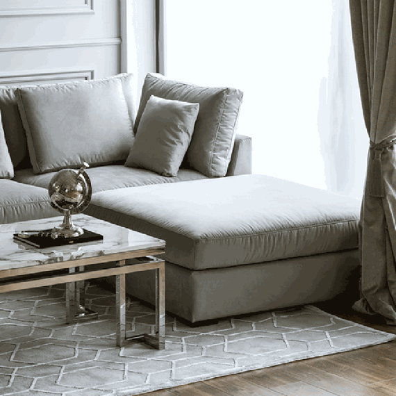 Glamorous, modern, modular, corner sofa for the living room, Italian style FIGARO