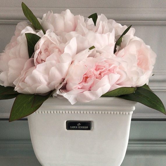 Bukiet sztucznych kwiatów piwonie różowe