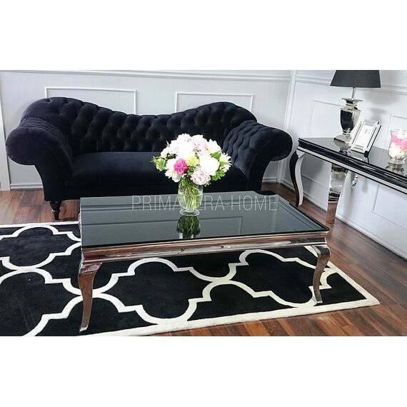 Luksusowa pikowana sofa 3 osobowa aksamitna kanapa z funkcją spania ROMA