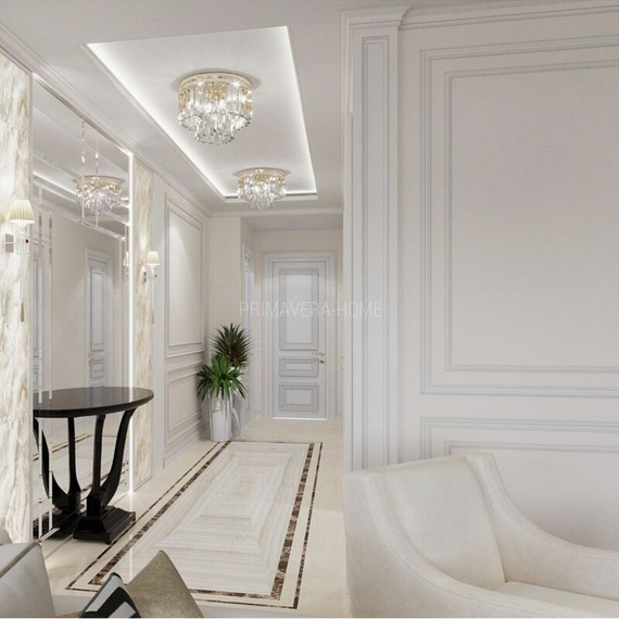 Modern glamorous crystal ceiling chandelier, gold GLAMOR