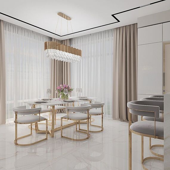 MARCO OUTLET modern gold grey glamour barstool for dining room, bar, aisle