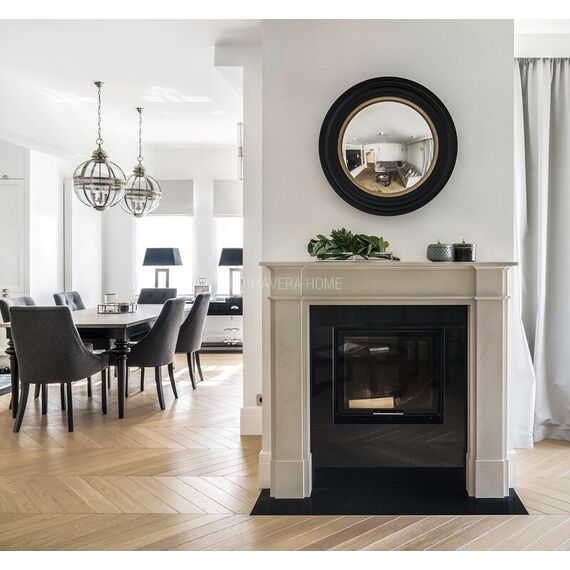 Wooden glamour table for dining room Milano