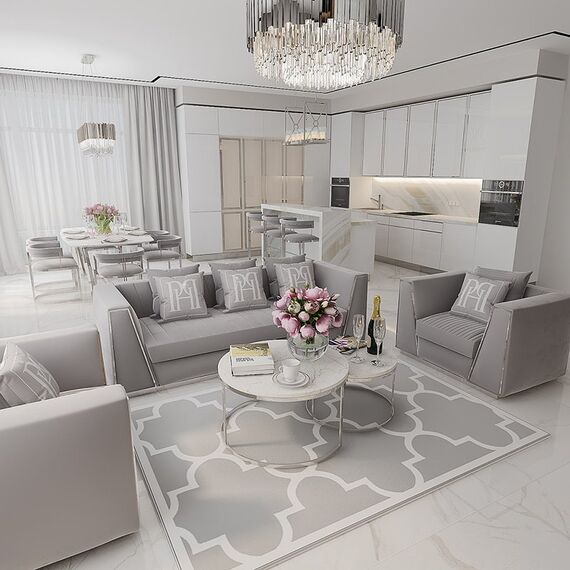 MARCO modern silver grey glamour upholstered barstool for dining room, bar, isle 53x51x92