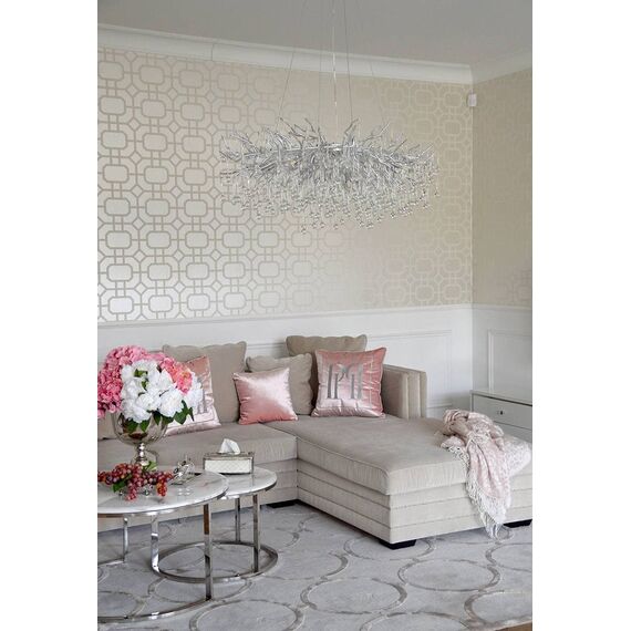 Aksamitny narożnik srebrny z funkcją spania nowoczesna kanapa narożna NERO