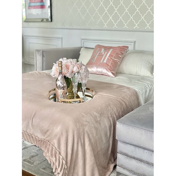 Aksamitny narożnik srebrny z funkcją spania nowoczesna kanapa narożna NERO