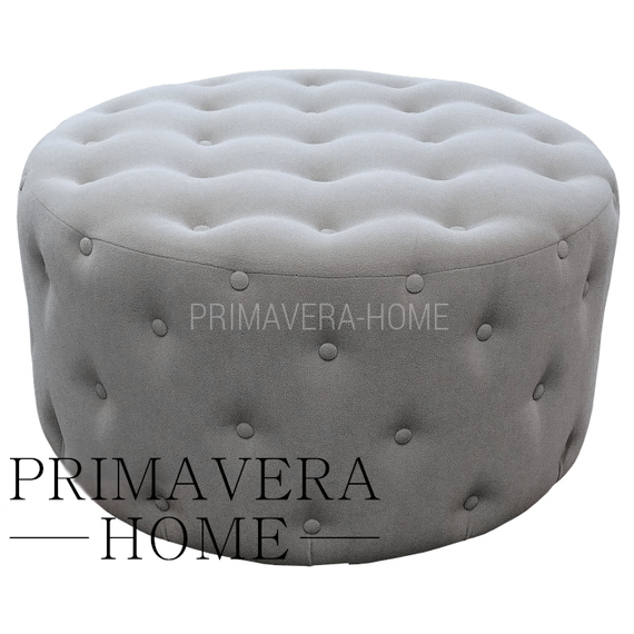 Upholstered quilted white eco leather CHESTER